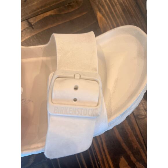 Birkenstock Eva Foam Sandal Slides Women 9 White Neutral Comfy Preppy Lounge - Picture 5 of 10